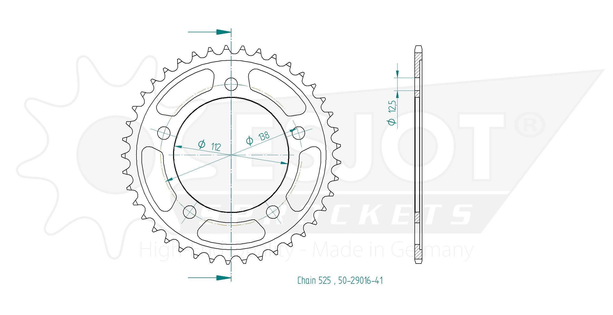 Звезда приводная 50-29016-41 / JTR1304.41, JTR1304