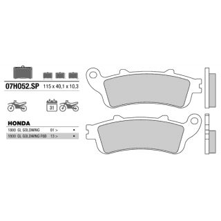 Тормозные колодки 07HO52SP / 07HO52