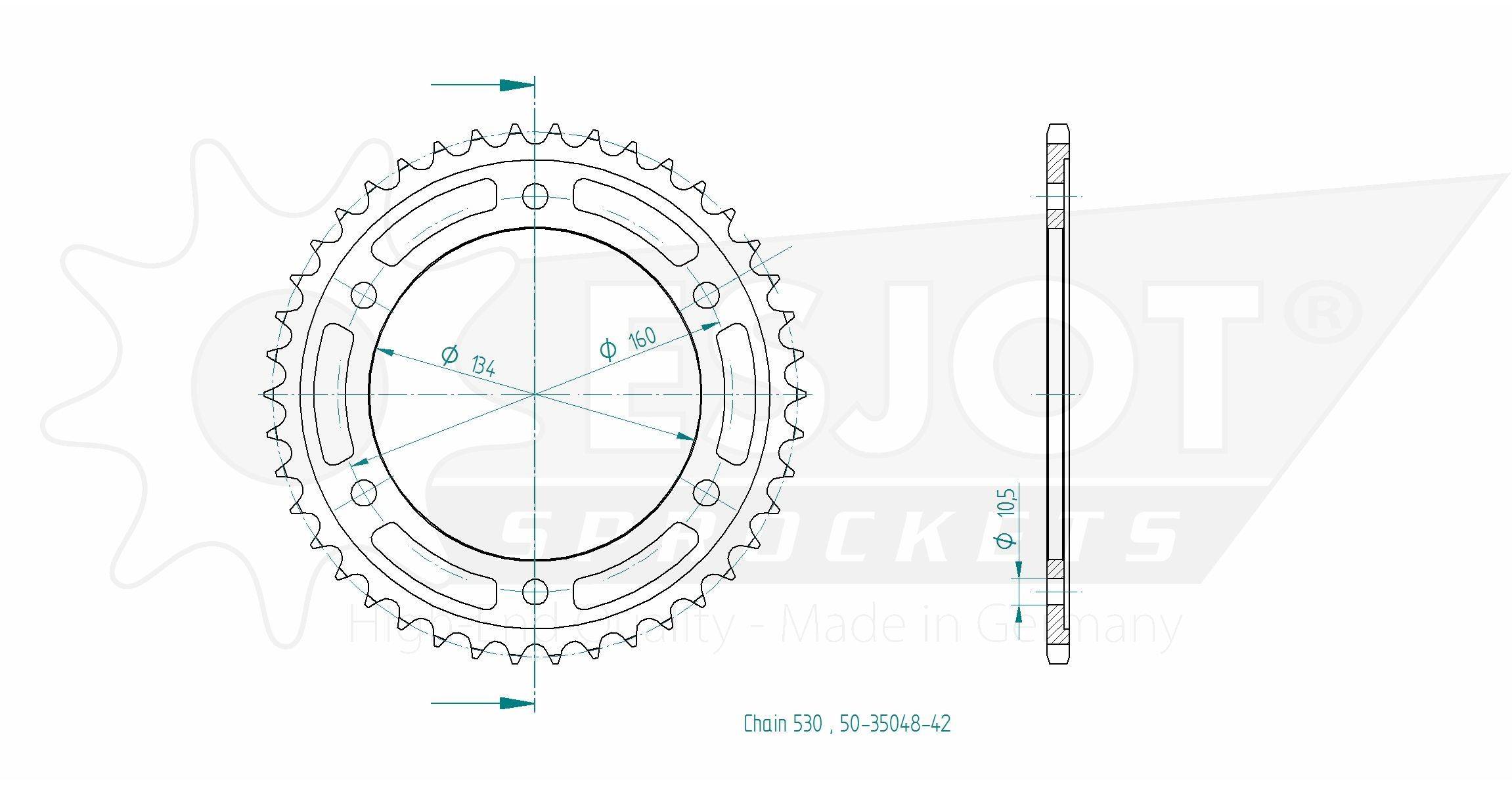 Звезда приводная 50-35048-42 / JTR1306.42, JTR1306