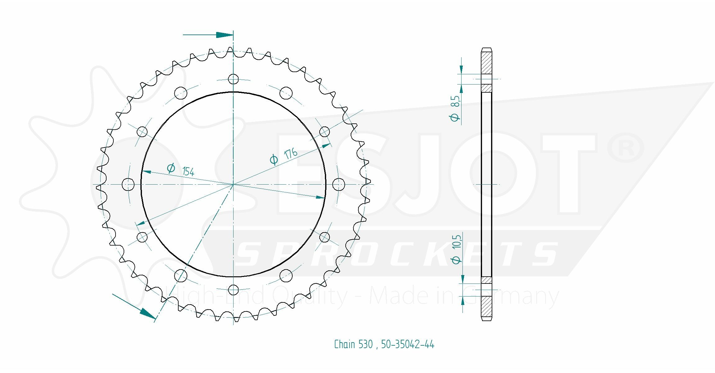 Звезда приводная 50-35042-44 / JTR1340.44, JTR1340