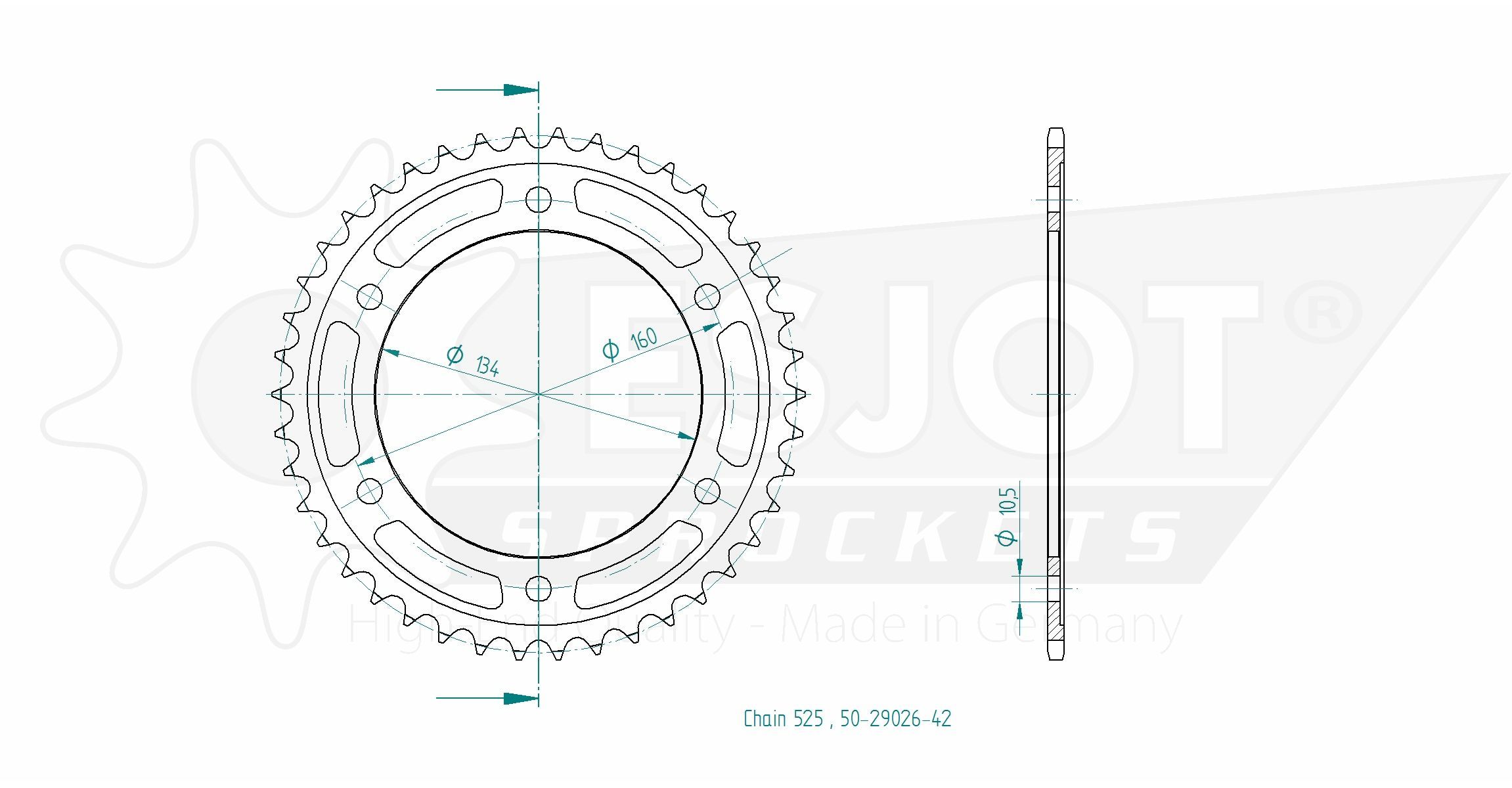 Звезда приводная 50-29026-42 / JTR1307.42, JTR1307